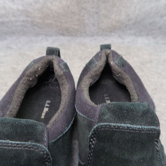 LL Bean Shoes Womens 7 Slip On Moc Insulated Comfort Leather Arctic Grip Black - Picture 12 of 15